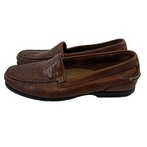 Sperry Top-Sider Woven Leather Moccasin Loafer Slip On 0717736 Comfort Mens 12